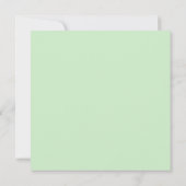 Lieve groene malle baby paddenstoelen kaart (Achterkant)