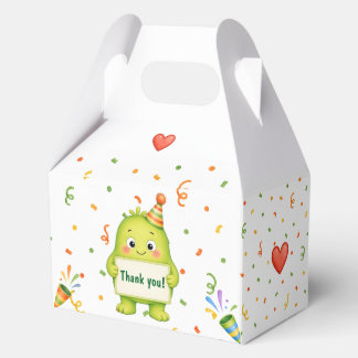 Lieve Groene Monster Verjaardags Favorieten Doos Bedankdoosjes