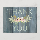 Lieve Groene Rustic Dank u Briefkaart (Voorkant)