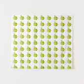 Lieve Groene Vogel Cartoon Wandkleed (Voorkant (horizontaal))