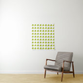 Lieve Groene Vogel Cartoon Wandkleed (In situ)