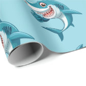 Lieve haai cadeaupapier (Rol Hoek)