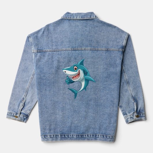Lieve haai denim jacket (Achterkant)