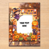 Lieve Halloween Acryl Uitnodiging #1 (Voorkant)