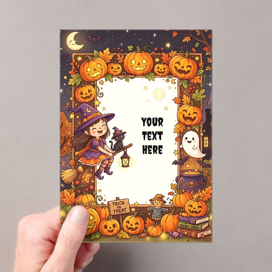 Lieve Halloween Acryl Uitnodiging #2 (Insitu (Draagbaar))