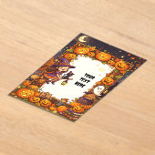 Lieve Halloween Acryl Uitnodiging #2 (Laagn)