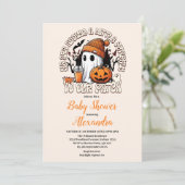 Lieve Halloween Baby Shower Kaart (Staand voorkant)
