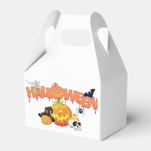 Lieve Halloween decoraties Bedankdoosjes (Voorkant Zijde)