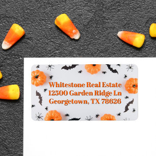 Lieve Halloween-feestpompoenen retouradres Etiket