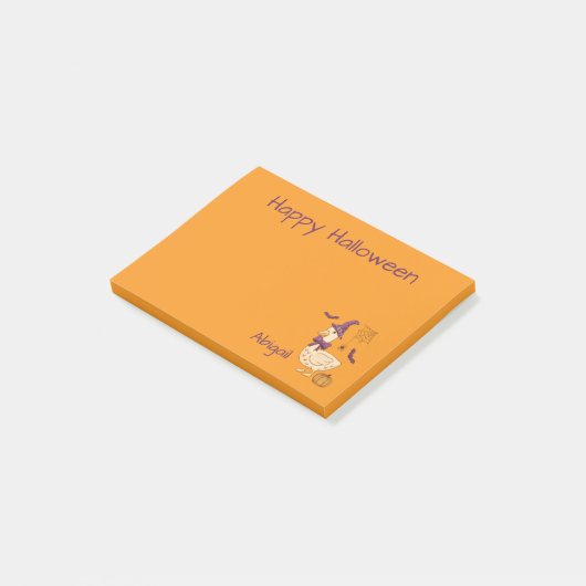 Lieve Halloween Gans Post-it® Notes (Schuin)
