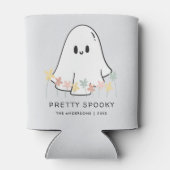 Lieve Halloween Geest Bloemen Blikjeskoeler (Achterkant)