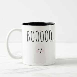 Lieve Halloween Geest Boooooooo Tweekleurige Koffiemok