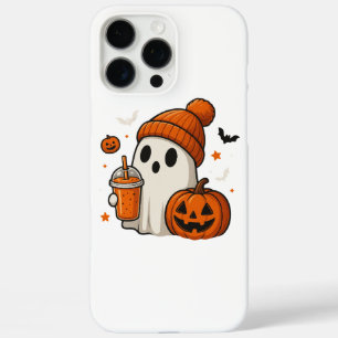 Lieve Halloween Geest met Pompoen en Drank iPhone 16 Pro Max Hoesje