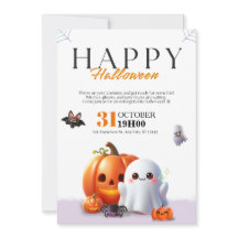 Lieve Halloween Geest Oranje Pompoen Spin