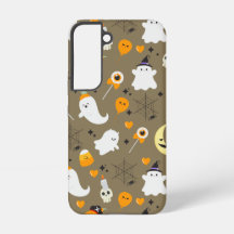 Lieve Halloween-geesten en pompoenen
