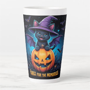 Lieve Halloween Geesten En Vleermuizen Cadeau-idee Latte Mok