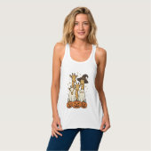 Lieve Halloween Giraffe Geest Pompoen Shirt Ontwer (Volledige Voorkant)