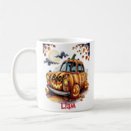 Lieve Halloween Jack O Lantern Pompoen Car Spooky  Koffiemok