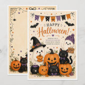 Lieve Halloween kaart (Voorkant / Achterkant)