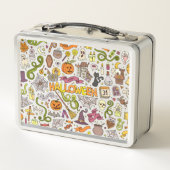 Lieve Halloween-krabbelpatroon (Achterkant)