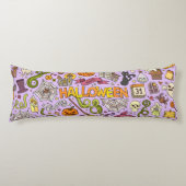 Lieve Halloween-krabbelpatroon Lichaamskussen (Voorkant)
