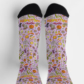Lieve Halloween-krabbelpatroon Sokken (Top)