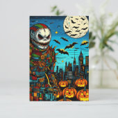 Lieve Halloween met jou Bedankkaart (Staand voorkant)