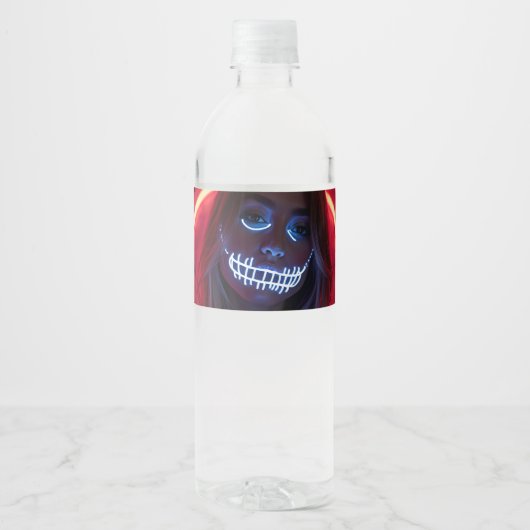 Lieve Halloween met jou Waterfles Etiket (Voorkant)