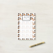 Lieve Halloween Pompoen Confetti Post-it® Notes (Op bureau)
