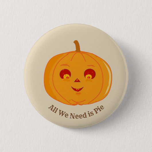 Lieve Halloween pompoen Ronde Button 5,7 Cm (Voorkant)