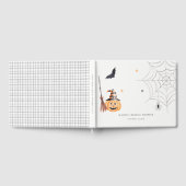 Lieve Halloween Pompoen Spinnenweb Bruidsdouche Gastenboek (Volledig)
