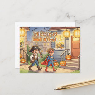 Lieve Halloween-prentbriefkaart Briefkaart