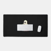Lieve Halloween Schildpad Geest met Snoep (2) Bureaumat (Keyboard & Muis)