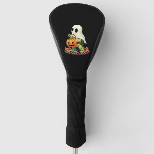 Lieve Halloween Schildpad Geest met Snoep (2) Golfheadcover (Voorkant)
