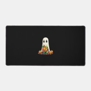 Lieve Halloween Schildpad Geest met Snoep (6) Bureaumat