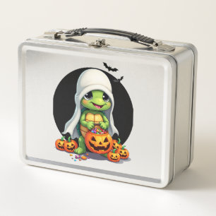 Lieve Halloween Schildpad Geest met Snoep (7)