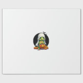 Lieve Halloween Schildpad Geest met Snoep (7) Cadeaupapier (Vlak)