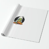 Lieve Halloween Schildpad Geest met Snoep (7) Cadeaupapier (Uitgerold)