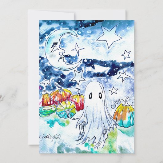 Lieve Halloween-spookkaart Feestdagenkaart (Voorkant)