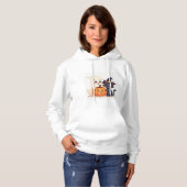 "Lieve Halloween-team | Kawaii Geest & Pompoen Hoodie (Voorkant volledig)