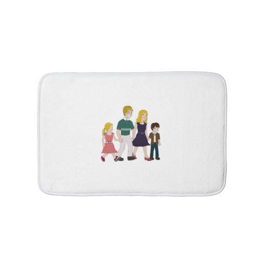 Lieve Happy Family Badmat (Voorkant)