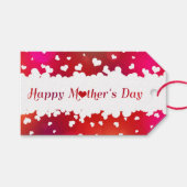 Lieve Happy Moederdag Hearts Cadeaulabel (Voorkant (Horizontaal))