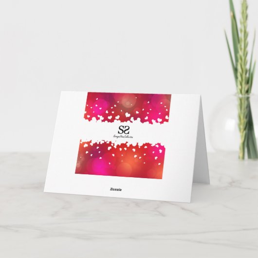 Lieve Happy Moederdag Hearts Kaart (Achterkant)