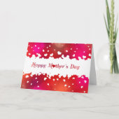 Lieve Happy Moederdag Hearts Kaart (Voorkant)