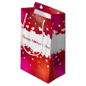 Lieve Happy Moederdag Hearts Klein Cadeauzakje (Voorkant Gekanteld)