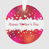 Lieve Happy Moederdag Hearts Ornament (voorkant)