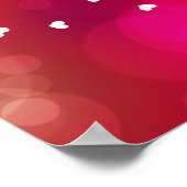 Lieve Happy Moederdag Hearts Poster (Hoek)