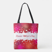 Lieve Happy Moederdag Hearts Tote Bag (Achterkant)