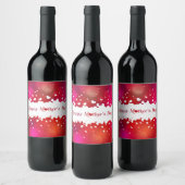 Lieve Happy Moederdag Hearts Wijn Etiket (Flessen)