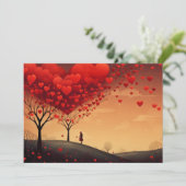 Lieve Harmonie: Schrijf je brief - Valentijnskaart Feestdagenkaart (Staand voorkant)